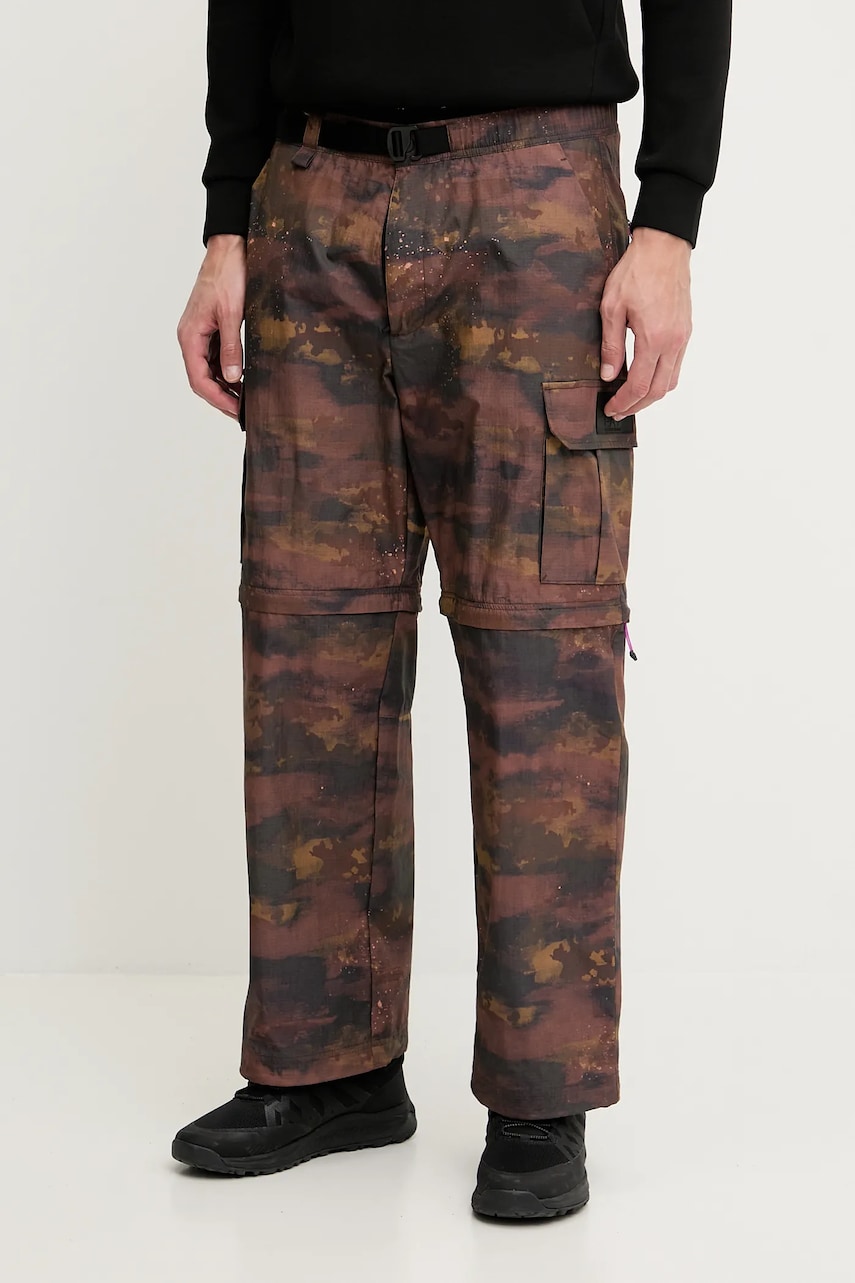 Levně Kalhoty EA7 Emporio Armani pánské, hnědá barva, AF13154.7M000087