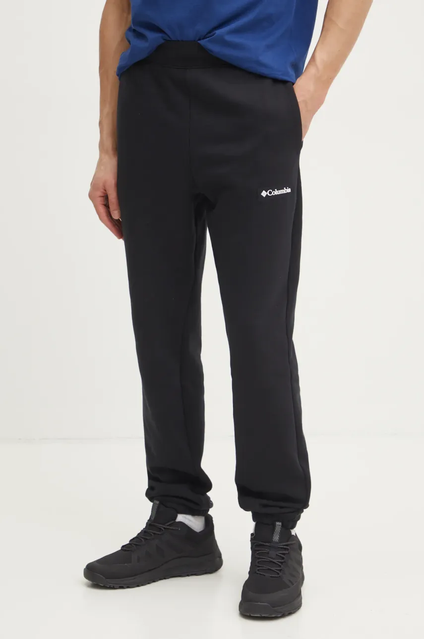 Columbia pantaloni de trening Meridian Creek culoarea negru, neted, 2105861