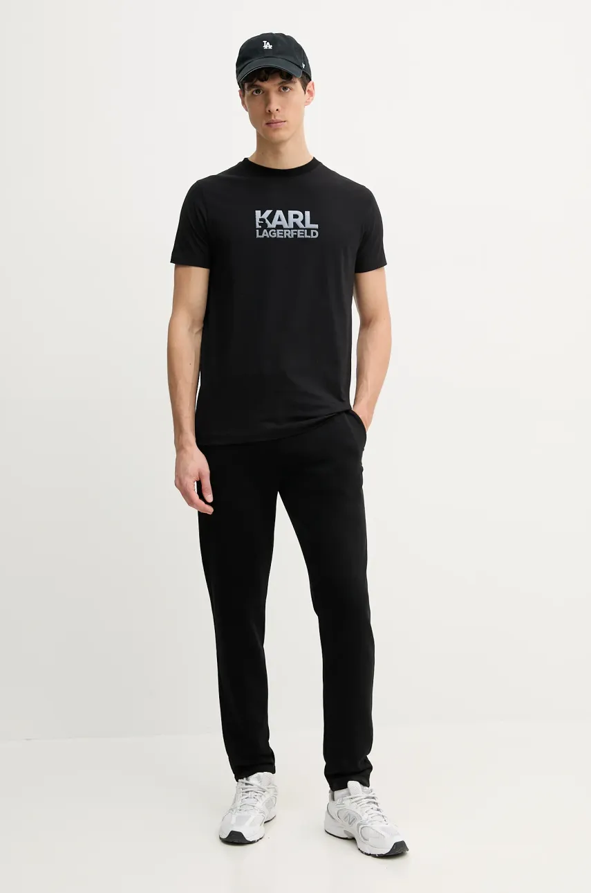 Спортивные штаны Karl Lagerfeld мужские цвет чёрный однотонные 552900.705075 Спортивные штаны Karl Lagerfeld мужские цвет чёрный однотонные 552900.705075
