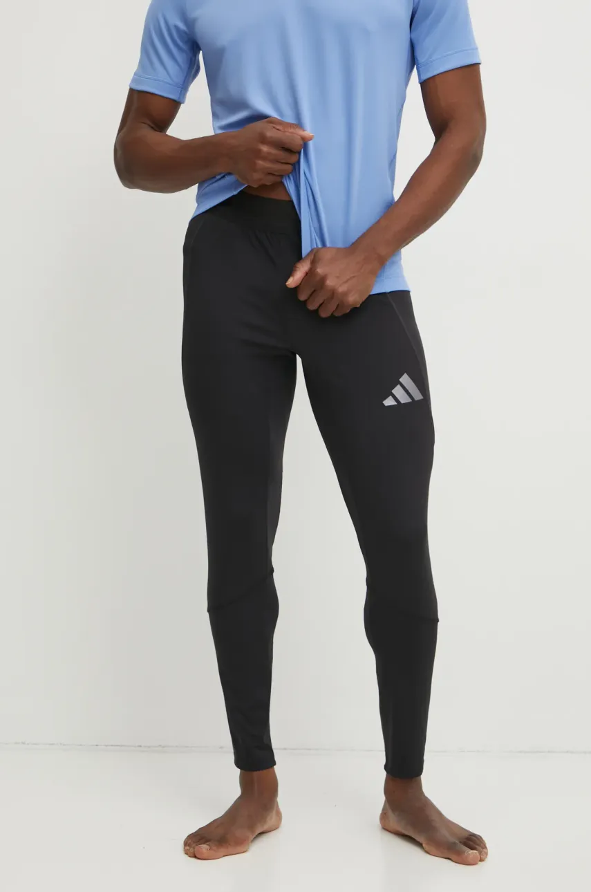 adidas Performance leggins de antrenament Tiro culoarea negru, cu imprimeu, IW0422