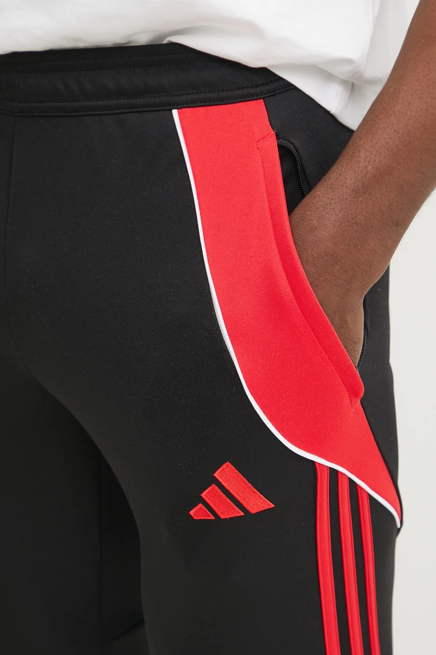 Παντελόνι προπόνησης adidas Performance Tiro 24 χρώμα: μαύρο, JP2489 φωτογραφία