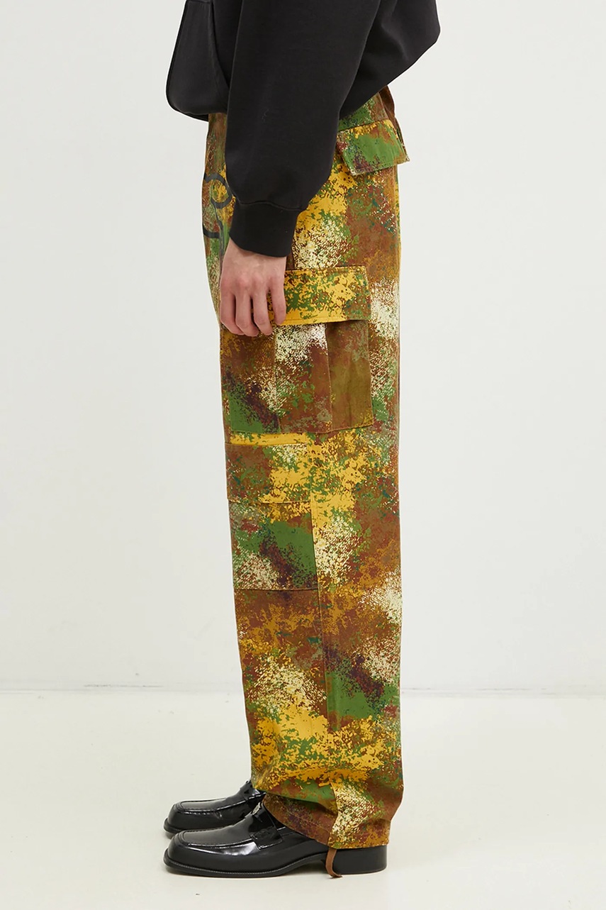 Βαμβακερό παντελόνι ICECREAM Running Dog Cargo Pant χρώμα: πράσινο, IC24430 φωτογραφία