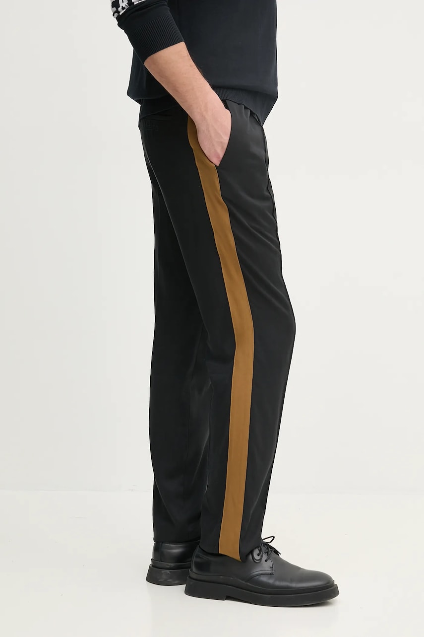Iceberg pantaloni bărbați, culoarea negru, mulata, B100 5222 Iceberg pantaloni bărbați, culoarea negru, mulata, B100 5222
