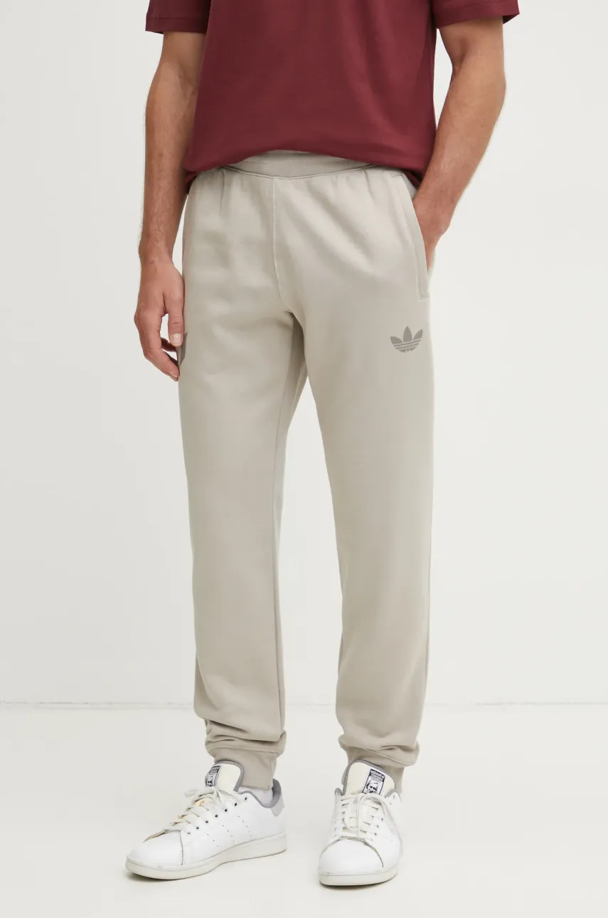 adidas Originals pantaloni de trening MESSI PANTS barbati, culoarea bej, cu imprimeu, JC9493