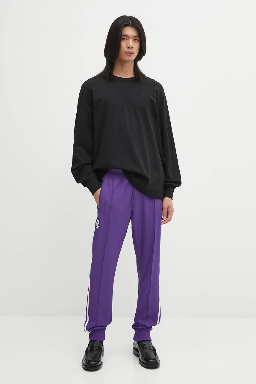 Спортивные штаны adidas Originals REAL ICON TP цвет фиолетовый с аппликацией JF2579