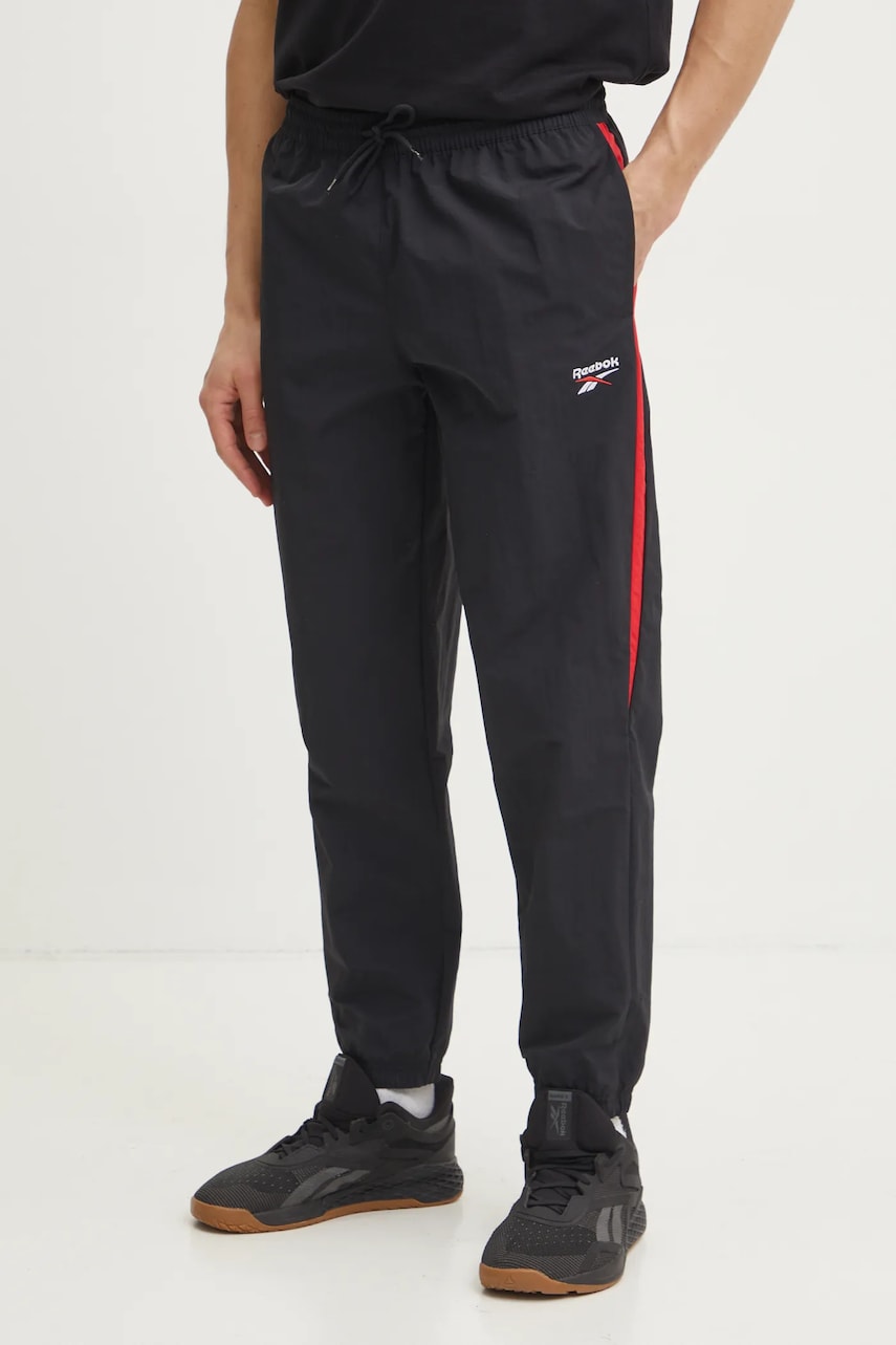 Reebok Classic pantaloni de trening culoarea negru, modelator, 100215277 Reebok Classic pantaloni de trening culoarea negru, modelator, 100215277