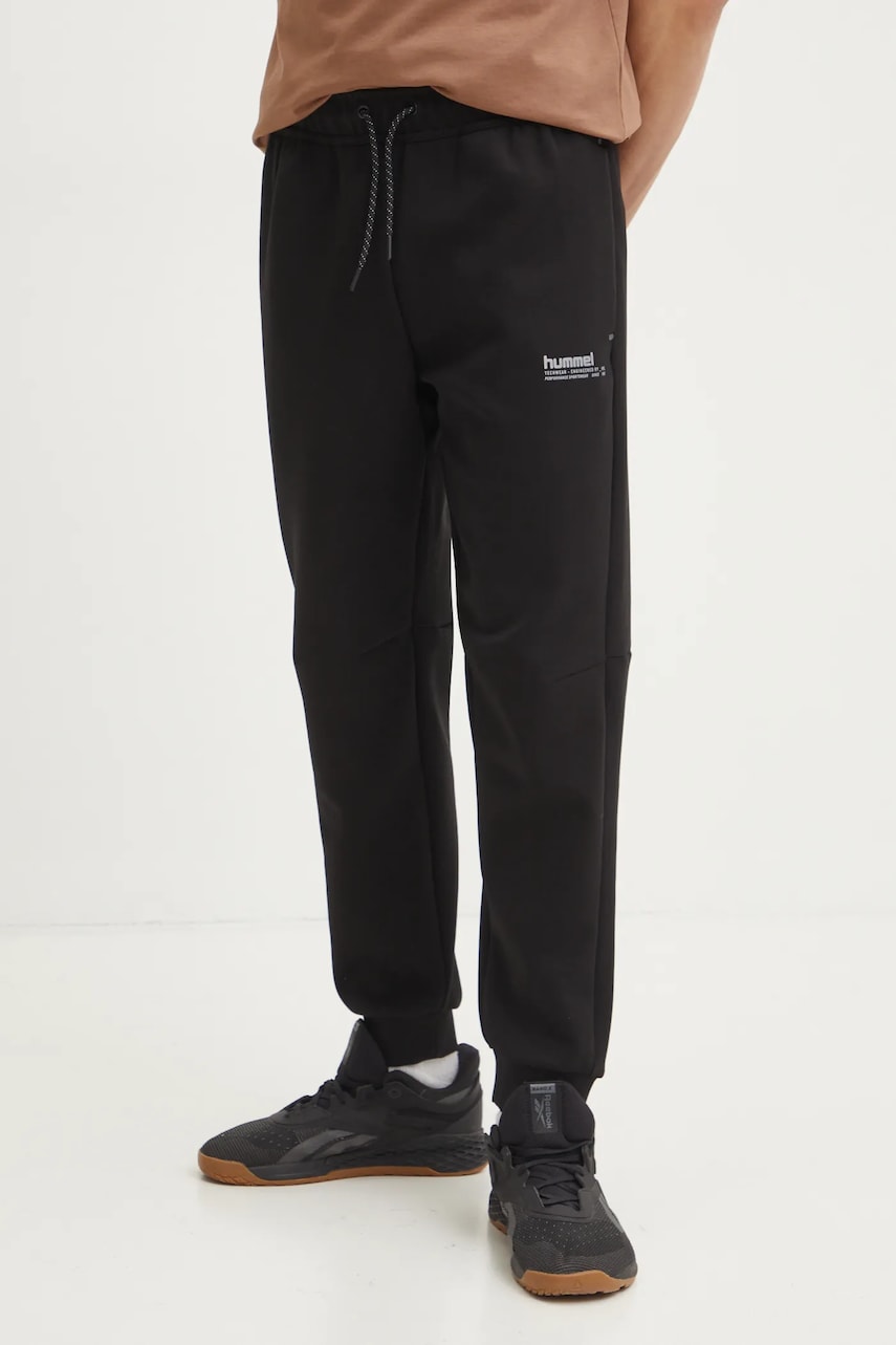 Hummel pantaloni de trening culoarea negru, neted, 225920 Hummel pantaloni de trening culoarea negru, neted, 225920