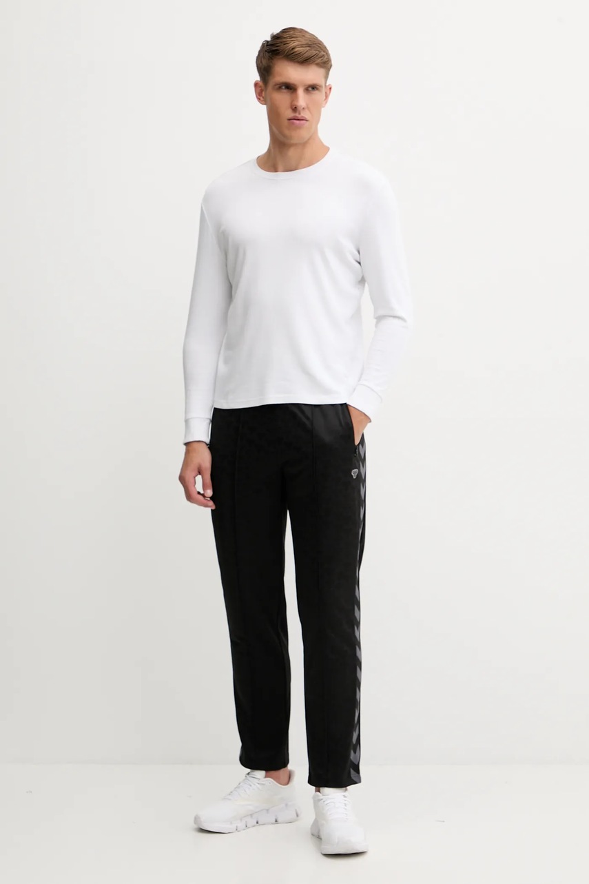 Спортивные штаны Hummel цвет зелёный узор 227579