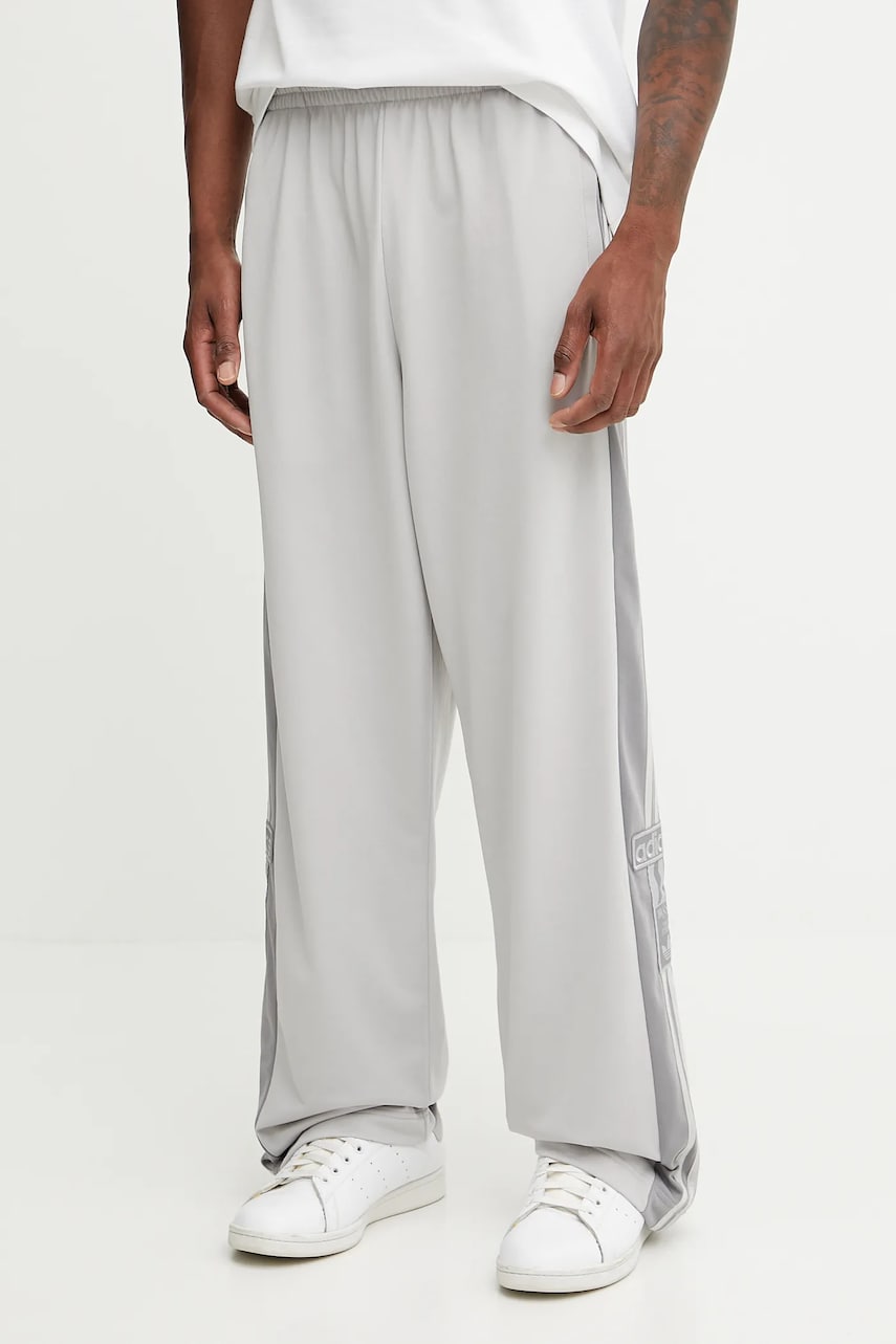 adidas Originals pantaloni de trening Adibreak culoarea gri, cu imprimeu, JN8757