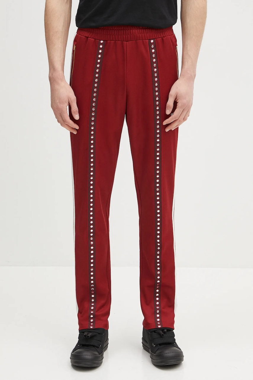 adidas Originals pantaloni de trening culoarea bordo, cu imprimeu, KA4391