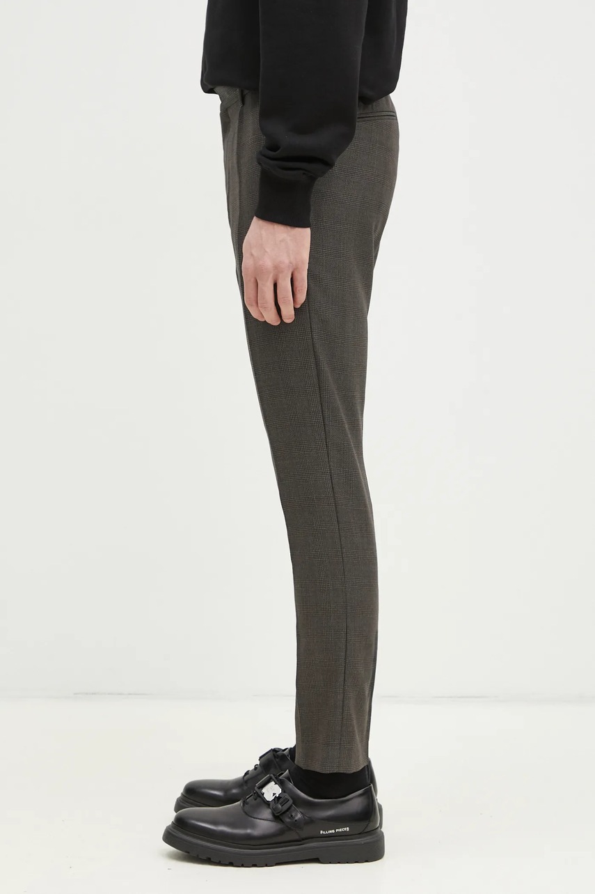 Шерстяные брюки Paul Smith цвет зелёный фасон chinos M1R-056Z-P02569