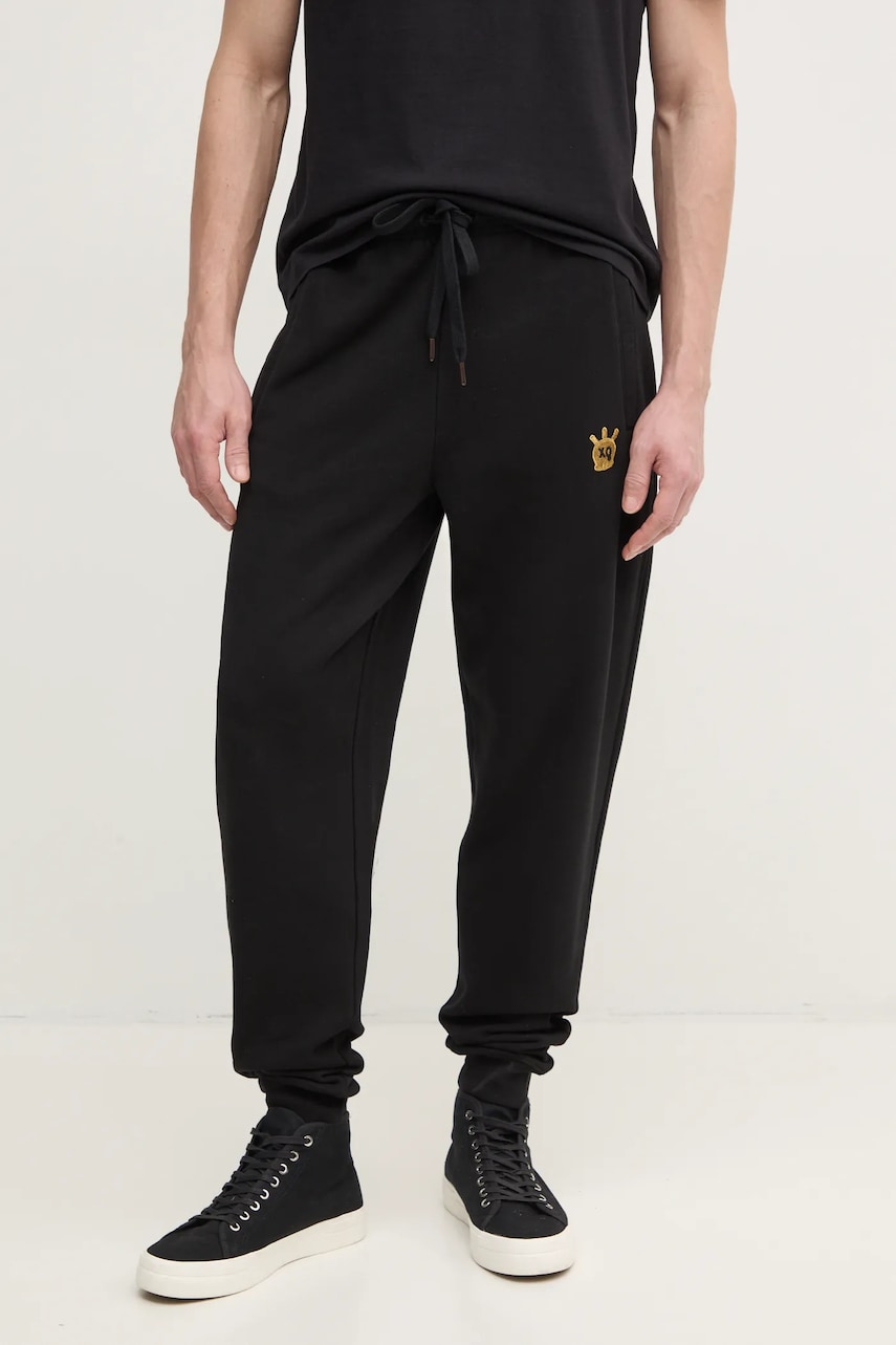 ZADIG&VOLTAIRE pantaloni de trening din bumbac culoarea negru, neted, JMPA00016