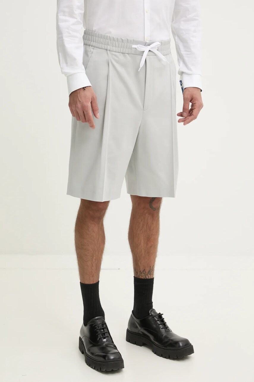 HUGO pantaloni scurti barbati, culoarea gri, 50538023