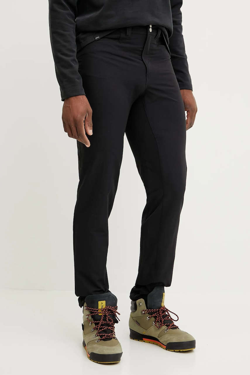 Haglöfs pantaloni de exterior Korp Lite culoarea negru, drept, 607759 Haglöfs pantaloni de exterior Korp Lite culoarea negru, drept, 607759