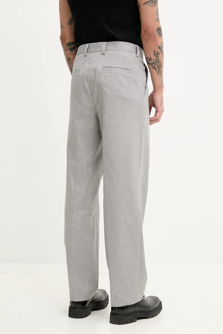 Kalhoty s příměsí lnu HUGO (obrázek 3)
