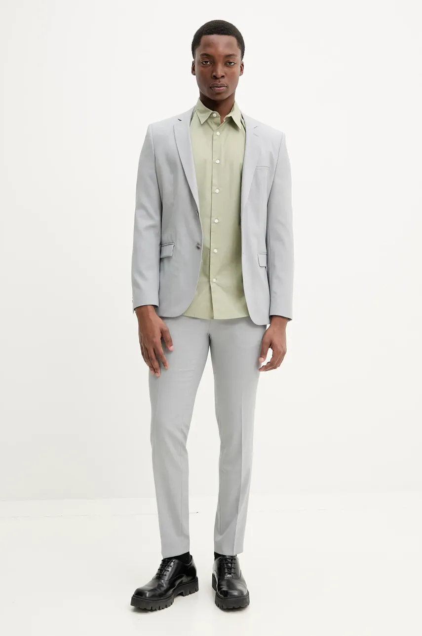 Брюки HUGO мужские цвет серый прямые 50538303 Брюки HUGO мужские цвет серый прямые 50538303