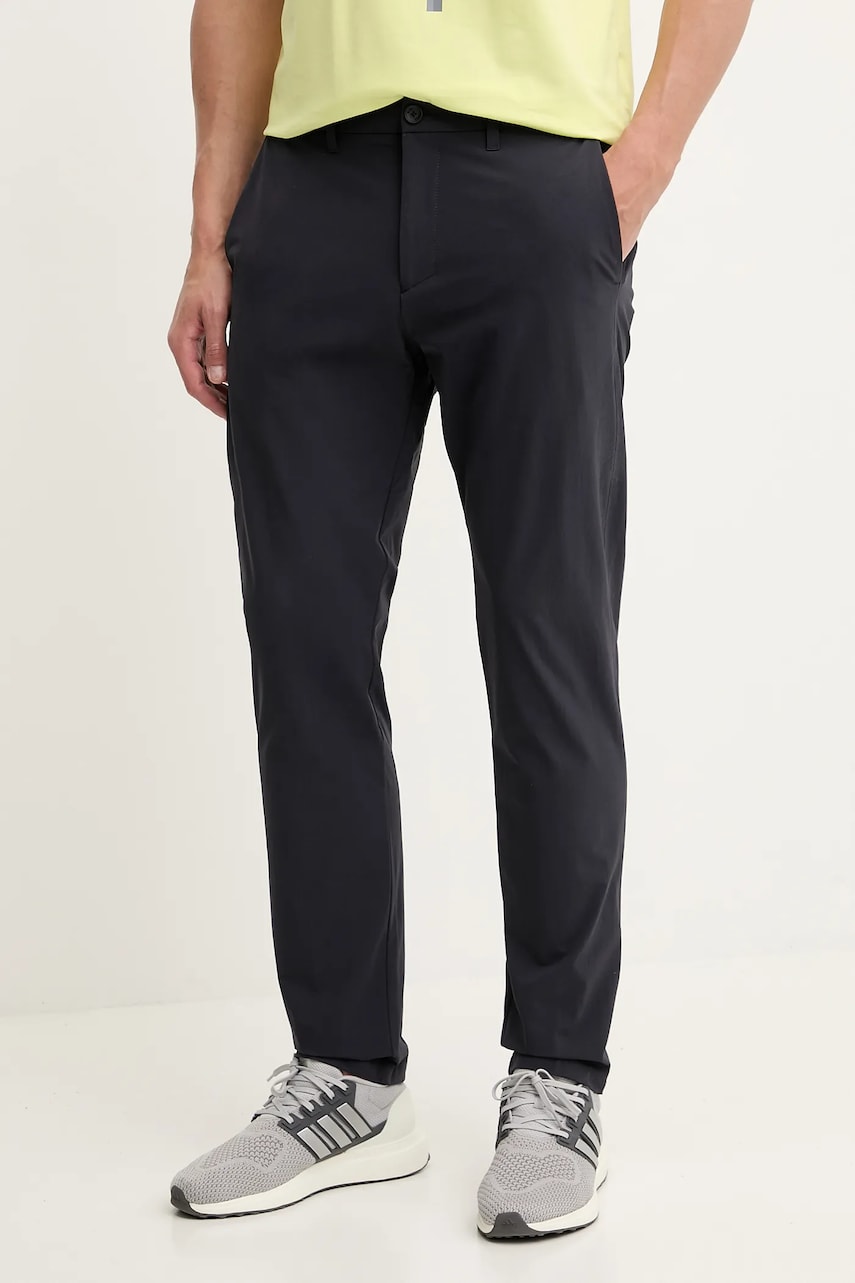 BOSS Green pantaloni culoarea bleumarin, mulata, 50529673