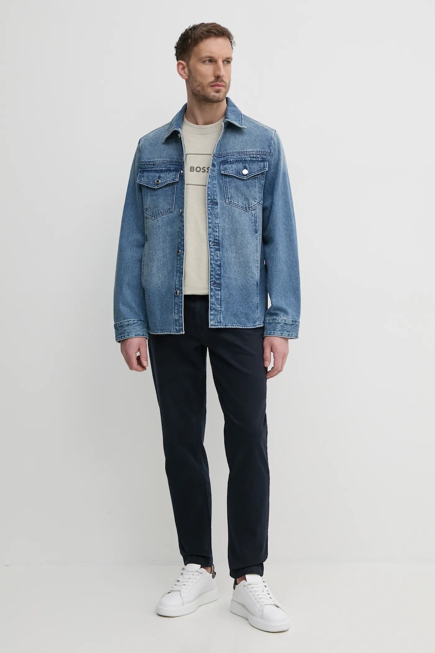 Брюки BOSS Orange мужские цвет синий фасон chinos 50539130 Брюки BOSS Orange мужские цвет синий фасон chinos 50539130