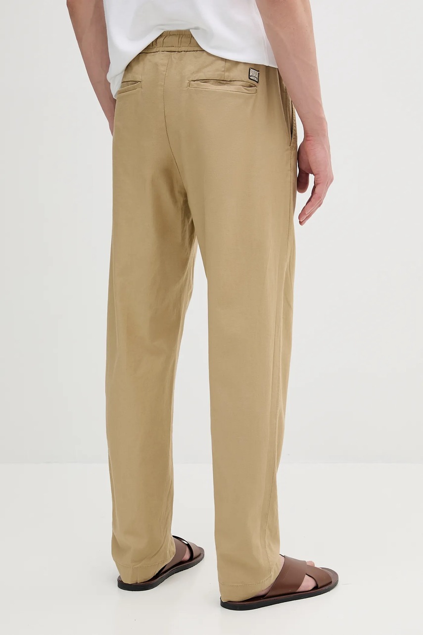 Παντελόνι Guess AXEL χρώμα: μπεζ, M5GB79 WH4EA φωτογραφία