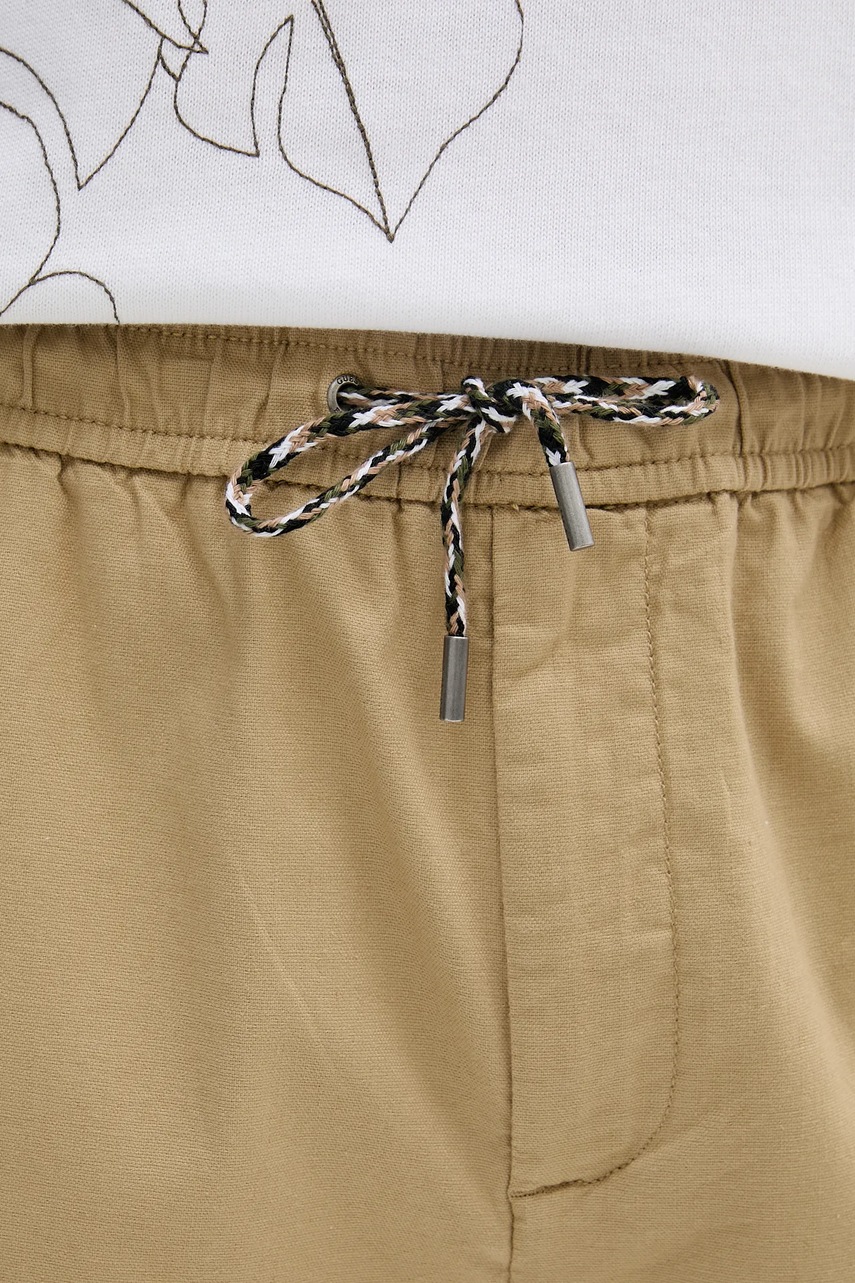 Παντελόνι Guess AXEL χρώμα: μπεζ, M5GB79 WH4EA φωτογραφία