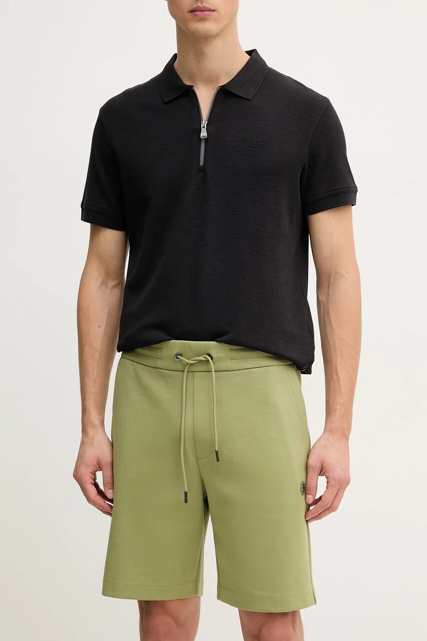 BOSS pantaloni scurti barbati, culoarea verde, 50537277