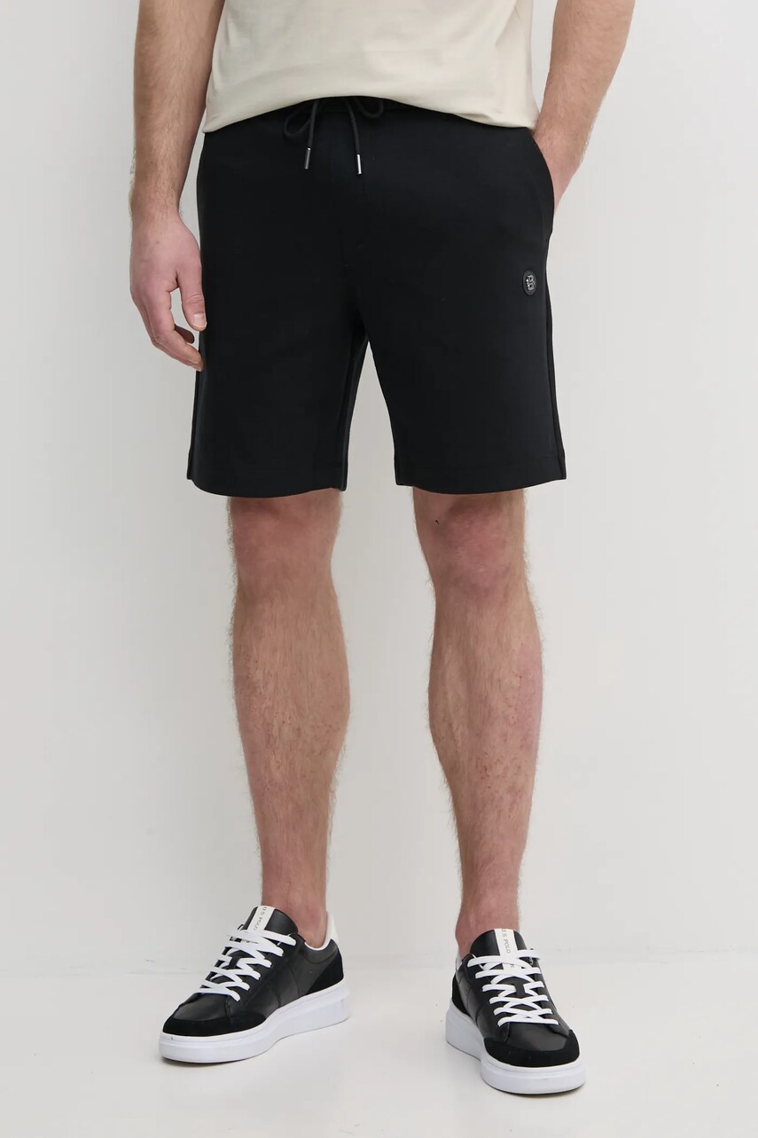 Levně Kraťasy BOSS pánské, černá barva, 50537277