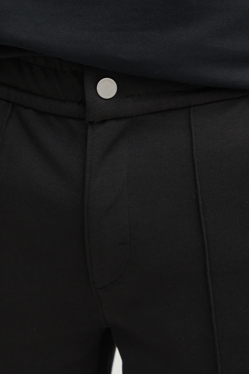 Штани Calvin Klein чоловічі колір чорний облягаючі K10K114251 