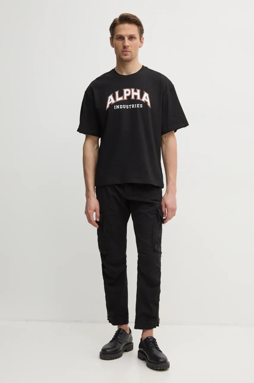 Брюки Alpha Industries Task Force Pant мужские цвет чёрный со шнуровкой 106203 Брюки Alpha Industries Task Force Pant мужские цвет чёрный со шнуровкой 106203
