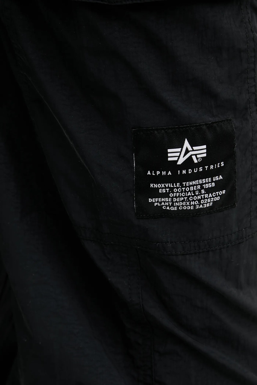 Παντελόνι Alpha Industries Nylon Cargo Pants χρώμα: μαύρο, 156213 φωτογραφία