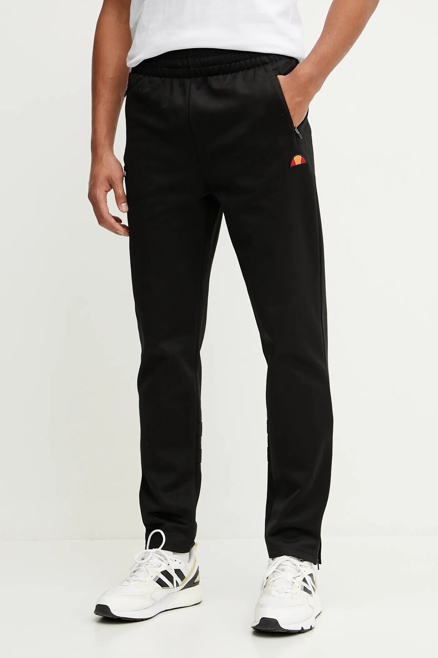 Ellesse pantaloni de trening Palminteri culoarea negru, cu imprimeu, SHZ22104