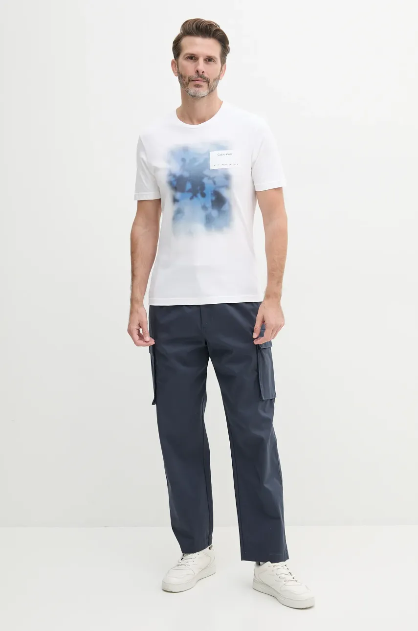 Брюки Calvin Klein Jeans мужские цвет синий со шнуровкой LV040EM616 Брюки Calvin Klein Jeans мужские цвет синий со шнуровкой LV040EM616