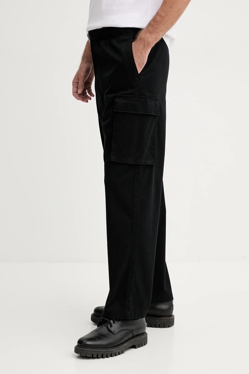 Παντελόνι Calvin Klein Jeans χρώμα: μαύρο, LV040EM616 φωτογραφία