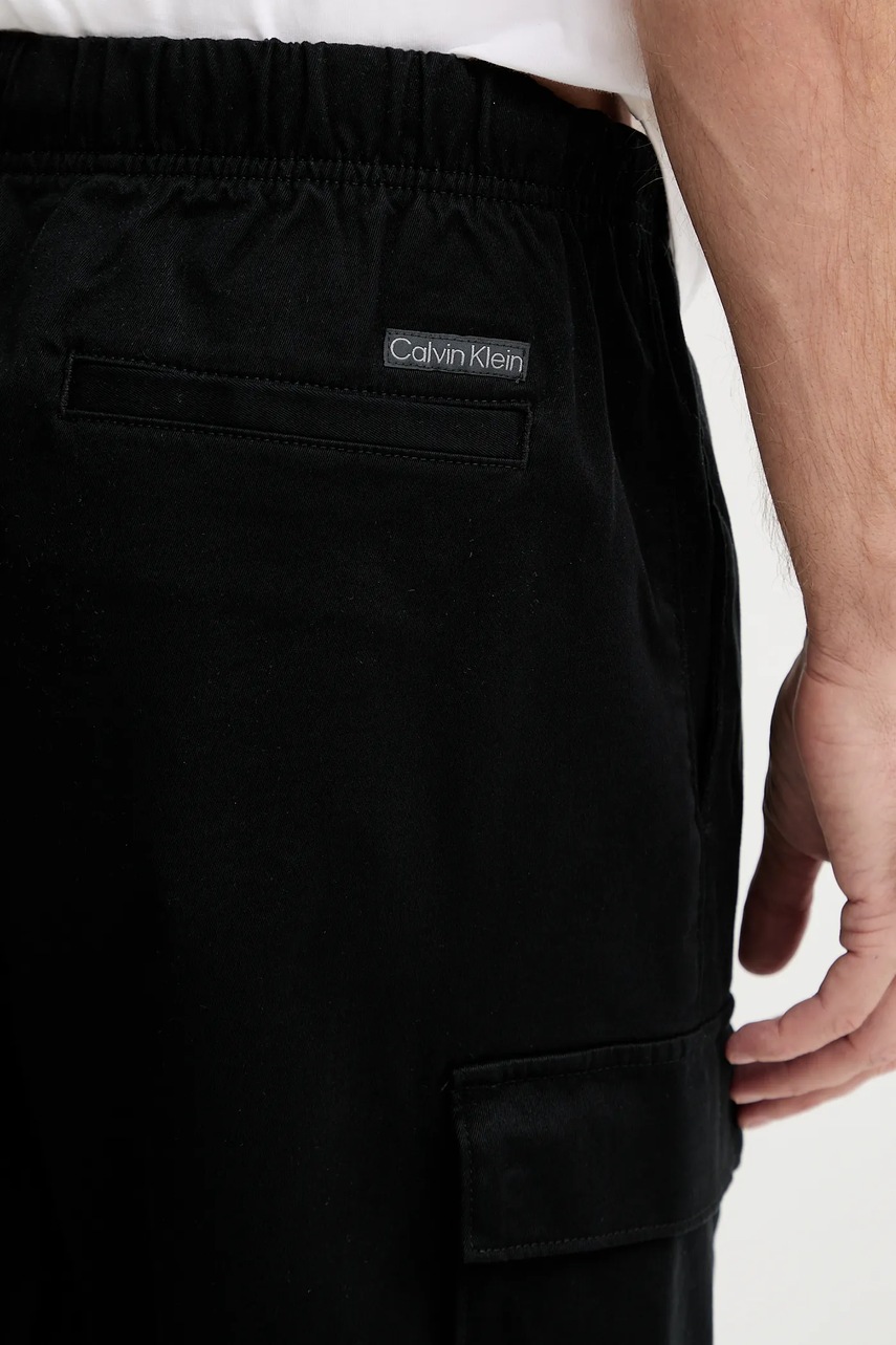 Παντελόνι Calvin Klein Jeans χρώμα: μαύρο, LV040EM616 φωτογραφία