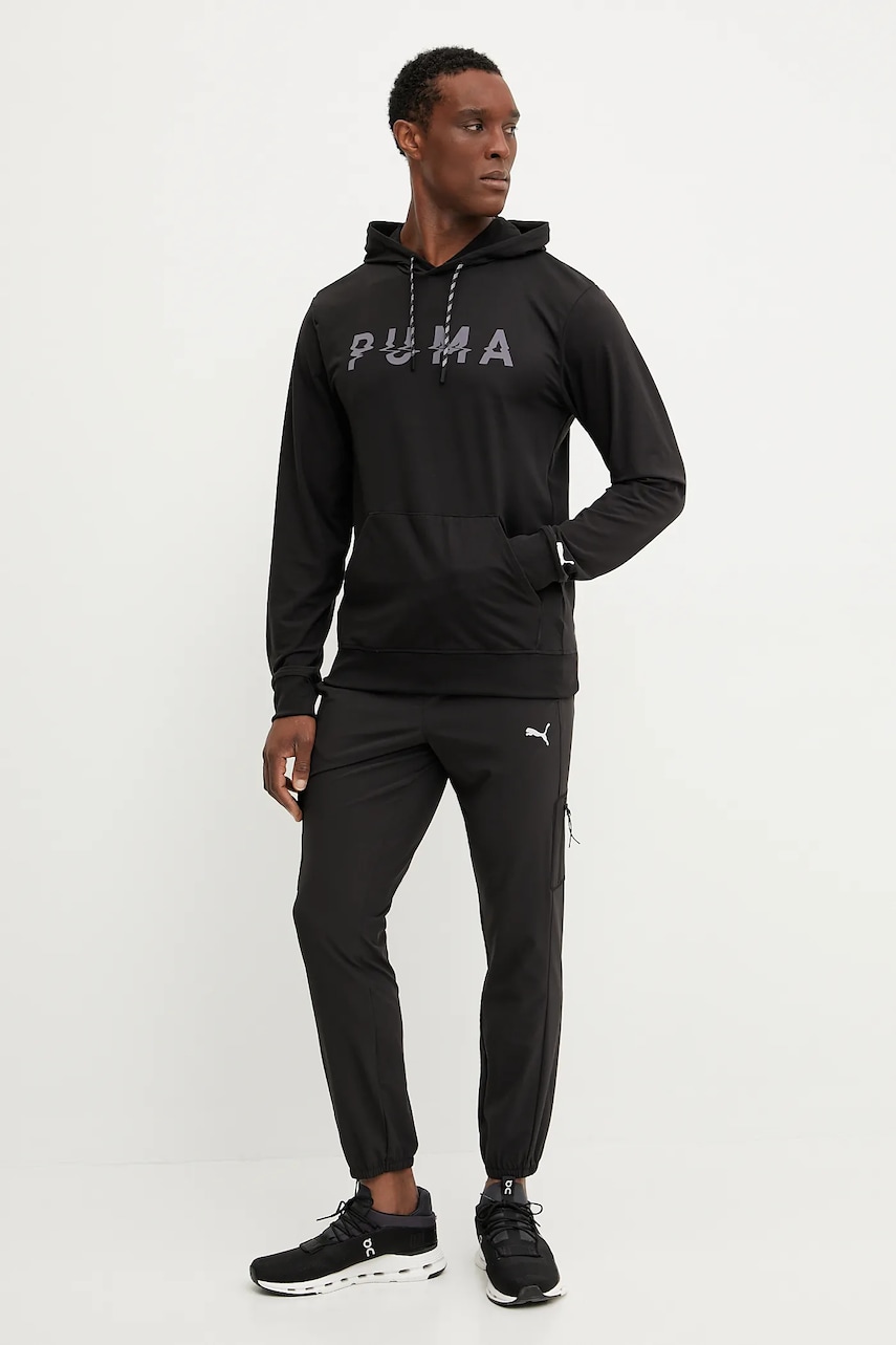 Тренировочные брюки Puma Flex Trend цвет чёрный однотонные 526670 Тренировочные брюки Puma Flex Trend цвет чёрный однотонные 526670