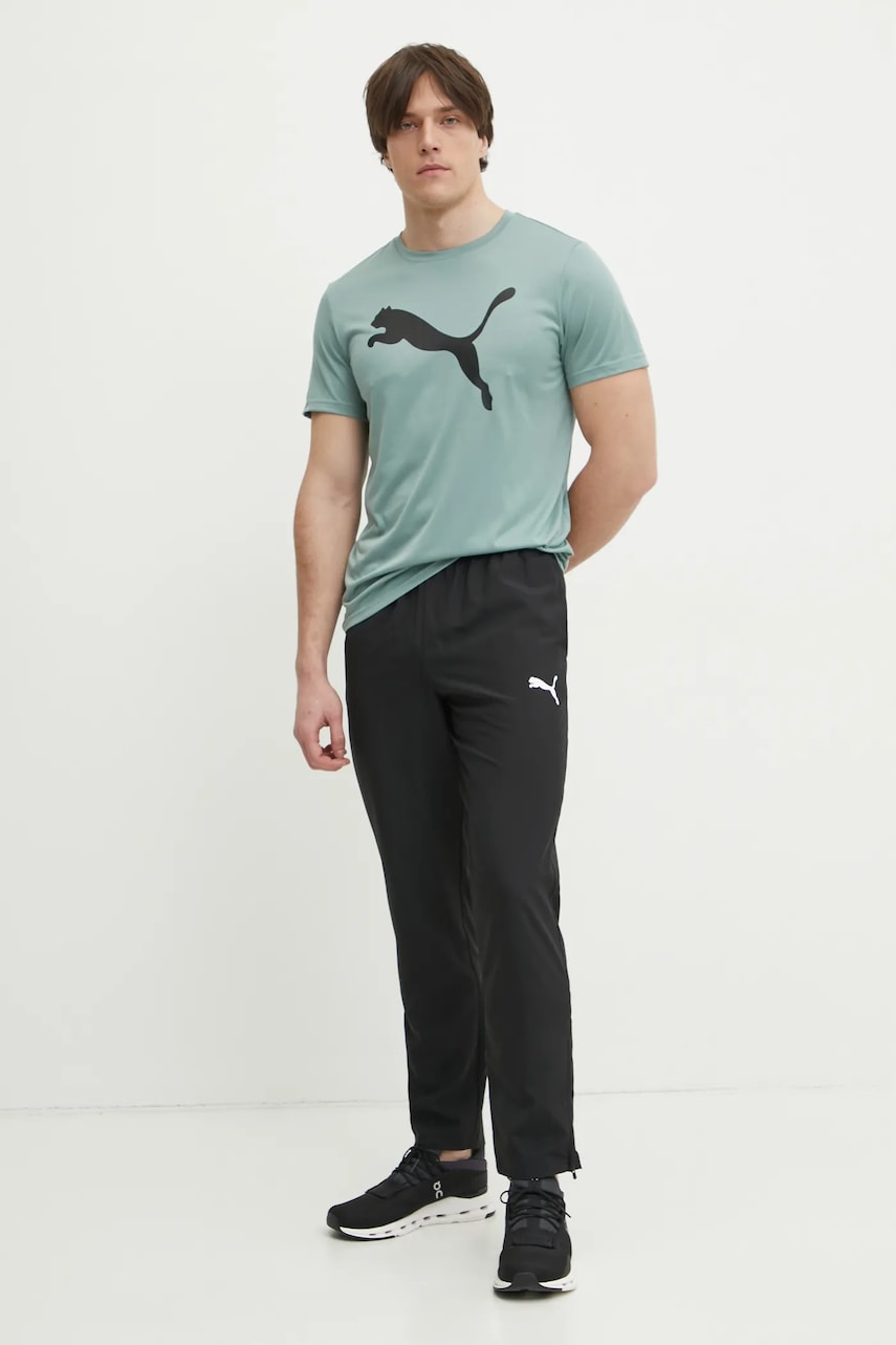 Тренировочные брюки Puma teamRISE Sideline цвет чёрный однотонные 657327 Тренировочные брюки Puma teamRISE Sideline цвет чёрный однотонные 657327
