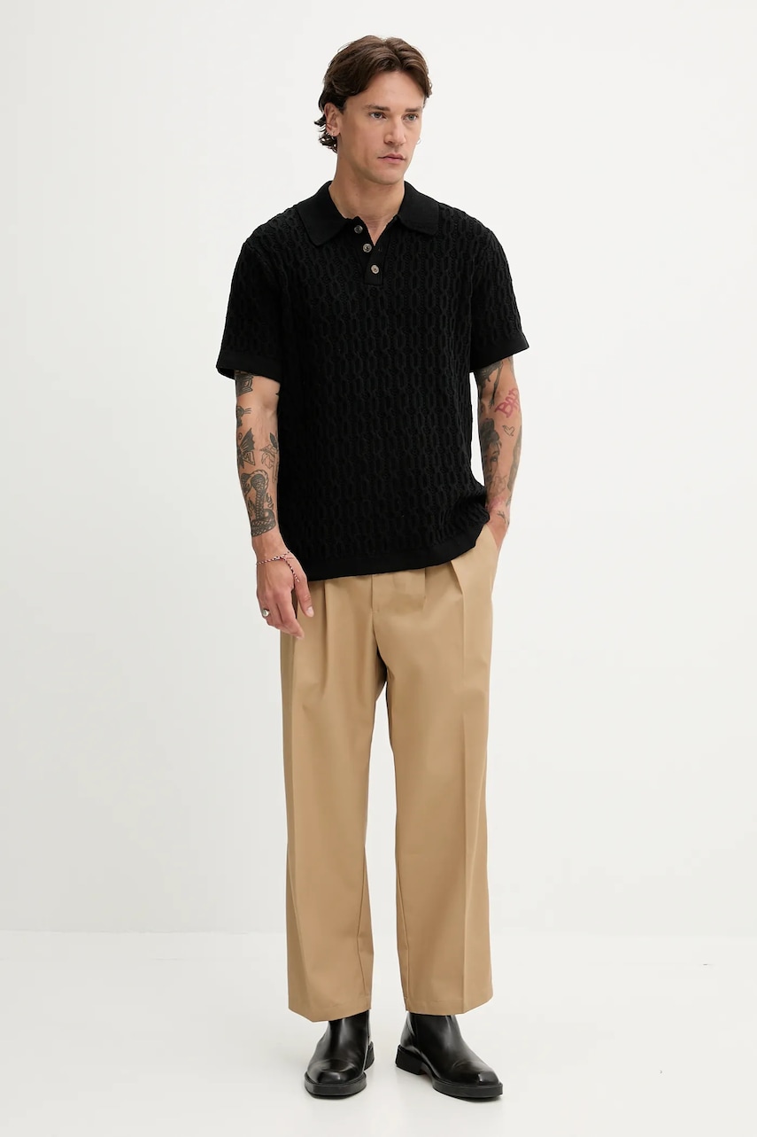 Брюки Fiorucci Beige Logo Embroidered Chino Trousers цвет зелёный прямые M02SPBPA302CO01NA02 Брюки Fiorucci Beige Logo Embroidered Chino Trousers цвет зелёный прямые M02SPBPA302CO01NA02