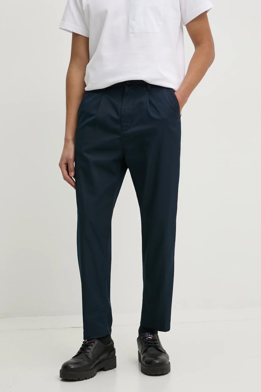 G-Star Raw pantaloni barbati, culoarea albastru marin, drept, D24543-D967 G-Star Raw pantaloni barbati, culoarea albastru marin, drept, D24543-D967
