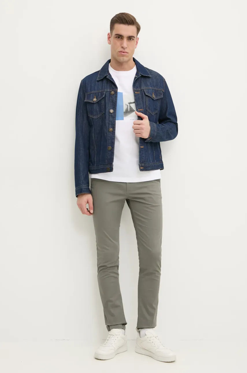 Брюки Tommy Hilfiger мужские цвет серый фасон chinos MW0MW37714 Брюки Tommy Hilfiger мужские цвет серый фасон chinos MW0MW37714