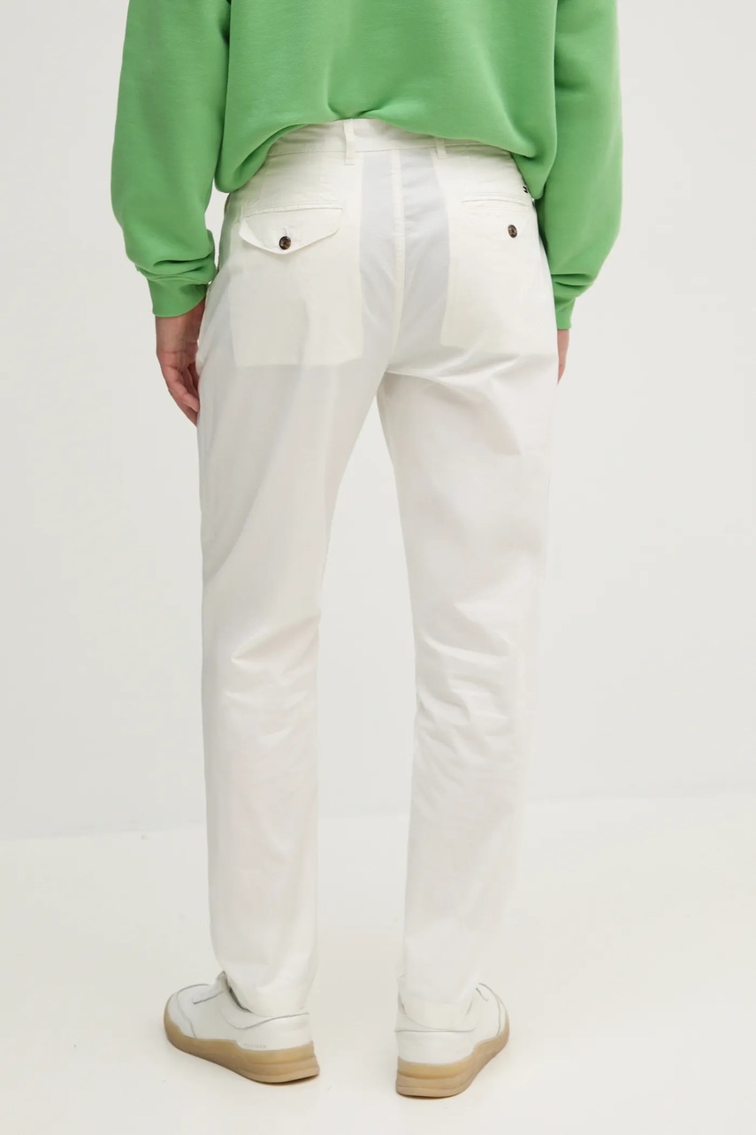 Παντελόνι Tommy Hilfiger χρώμα: μπεζ, MW0MW38796 φωτογραφία