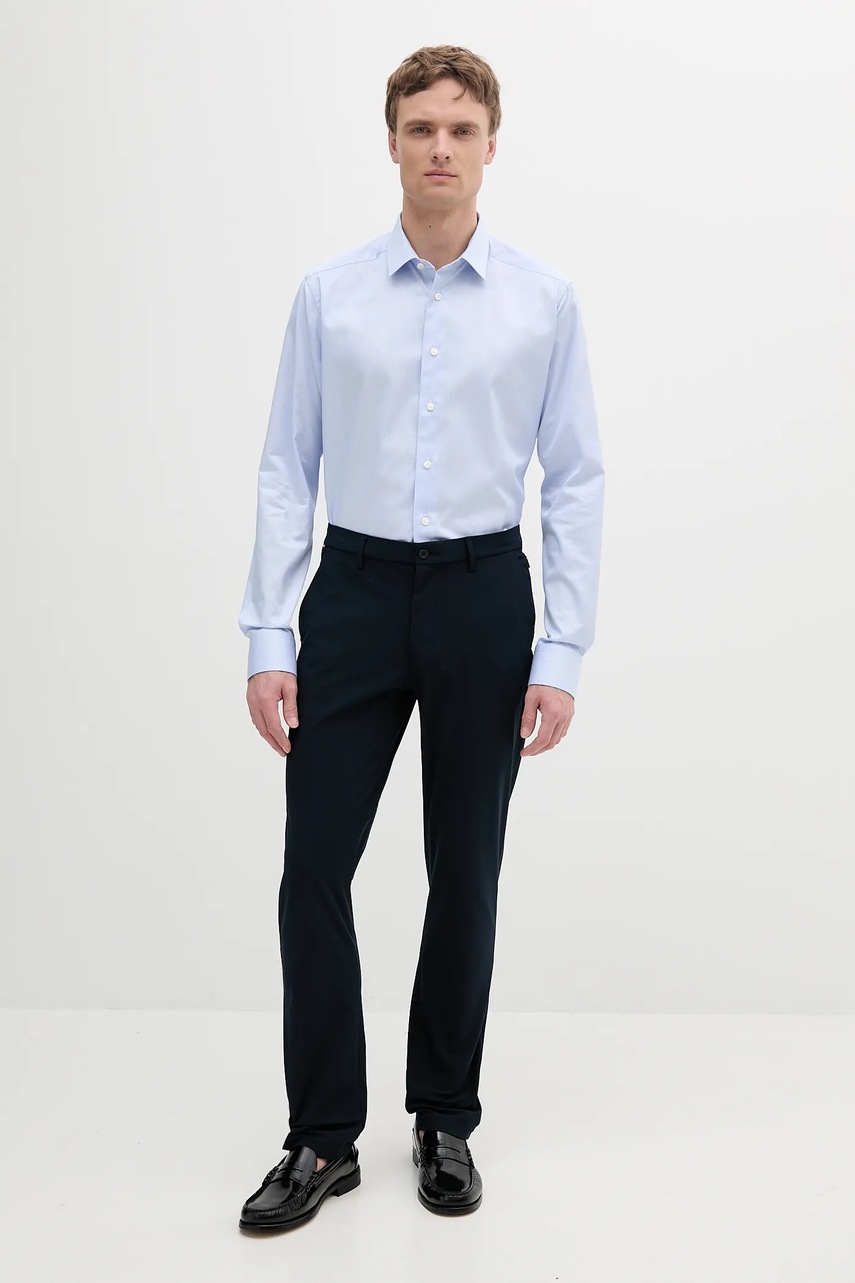 Брюки Tommy Hilfiger цвет синий прямые MW0MW39316