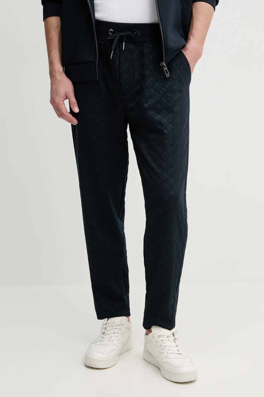 Joop! pantaloni de trening barbati, culoarea albastru marin, neted, 30045560 Joop! pantaloni de trening barbati, culoarea albastru marin, neted, 30045560