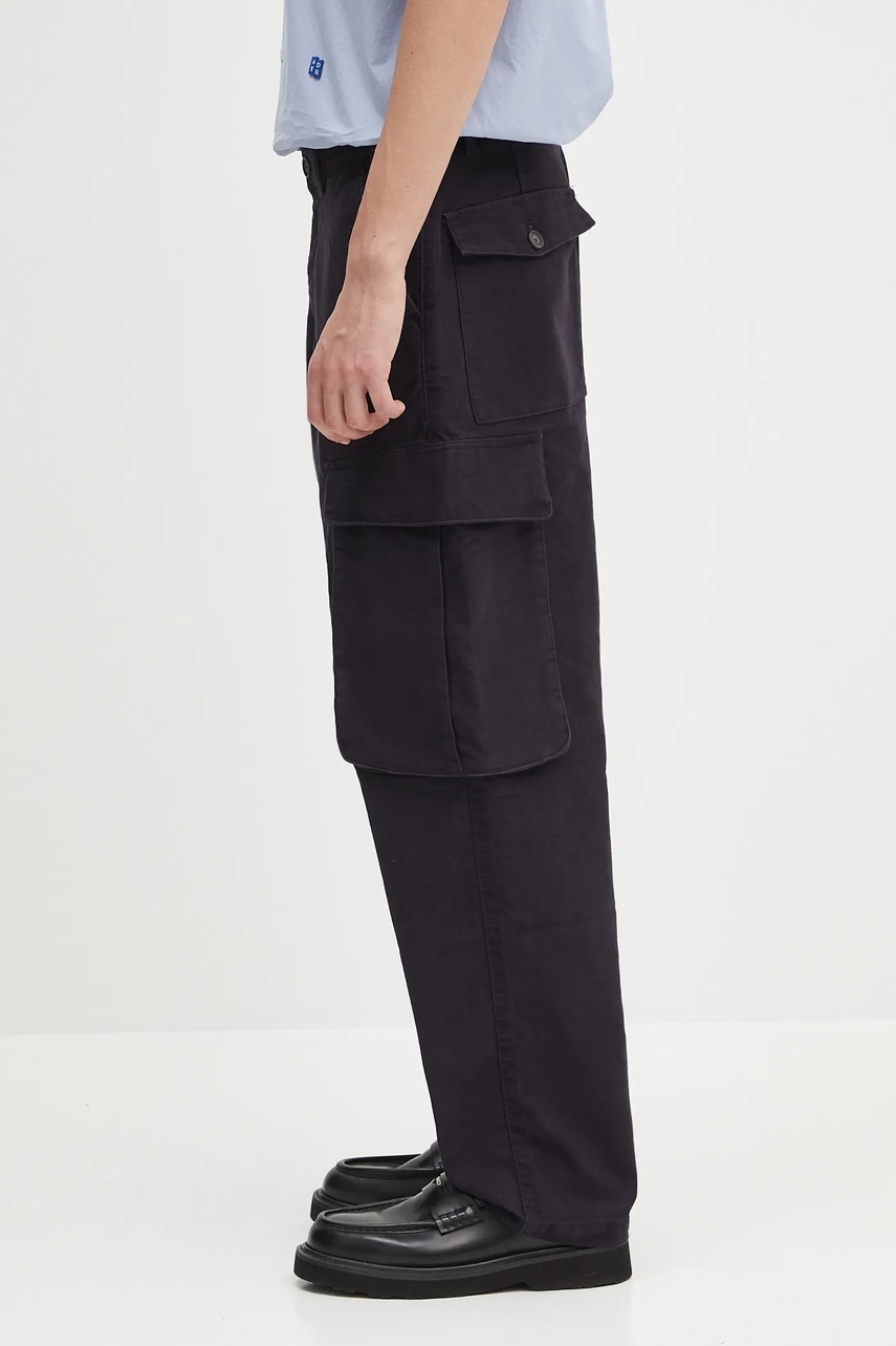 Βαμβακερό παντελόνι Barbour Barbour Jungle Sateen Trouser ανδρικό, χρώμα: ναυτικό μπλε, MTR0760 φωτογραφία