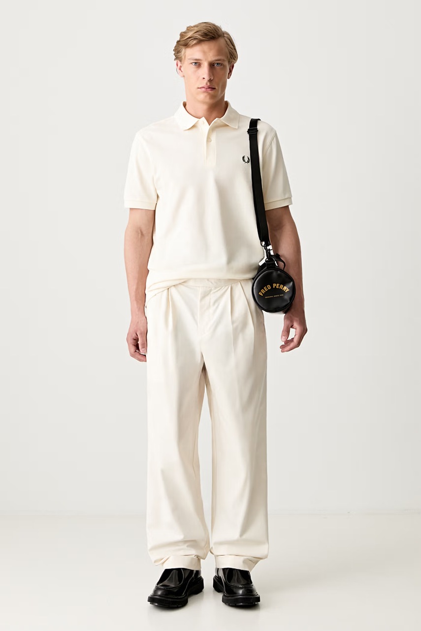 Fred Perry spodnie z bawełną męskie (zdjęcie 5)