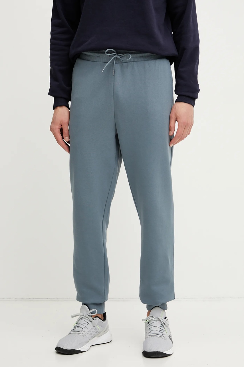 Napapijri pantaloni de trening din bumbac Malis barbati, culoarea gri, neted, NP0A4H8CG1Y1
