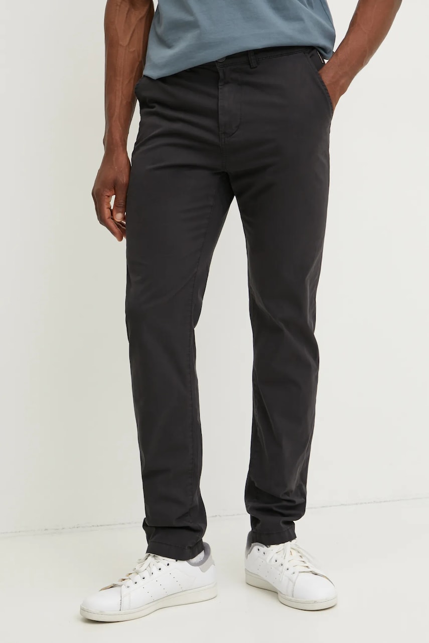 Napapijri pantaloni M-Puyo barbati, culoarea negru, drept, NP0A4H980411 Napapijri pantaloni M-Puyo barbati, culoarea negru, drept, NP0A4H980411