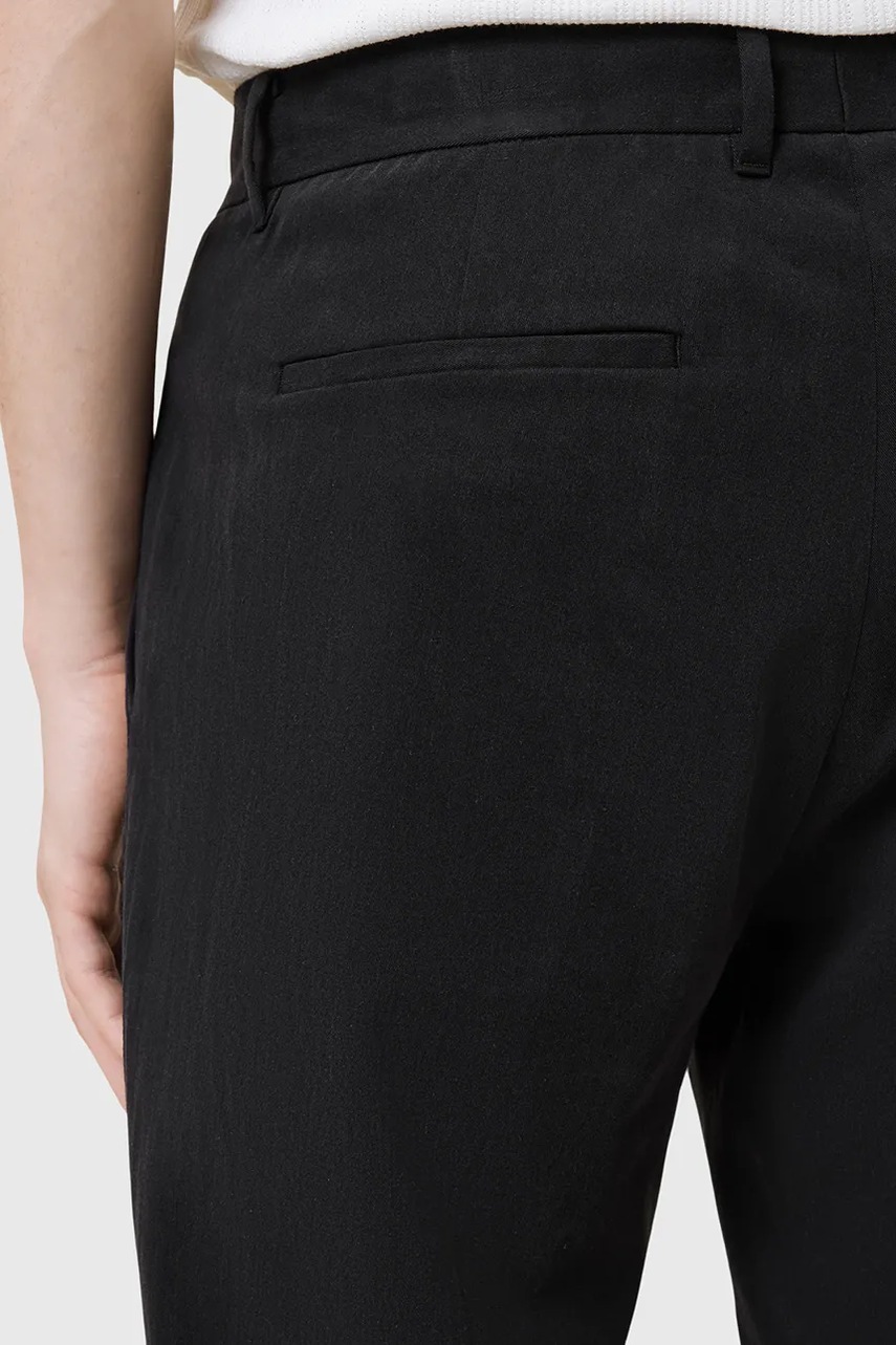 Штани AllSaints BAY чоловічі колір чорний прямі M018QC 