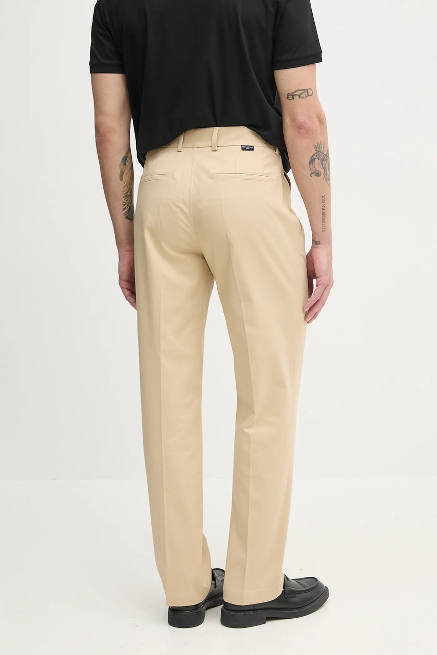 Παντελόνι Marciano Guess ALVIN χρώμα: μπεζ, 5GHB21 2304Z φωτογραφία