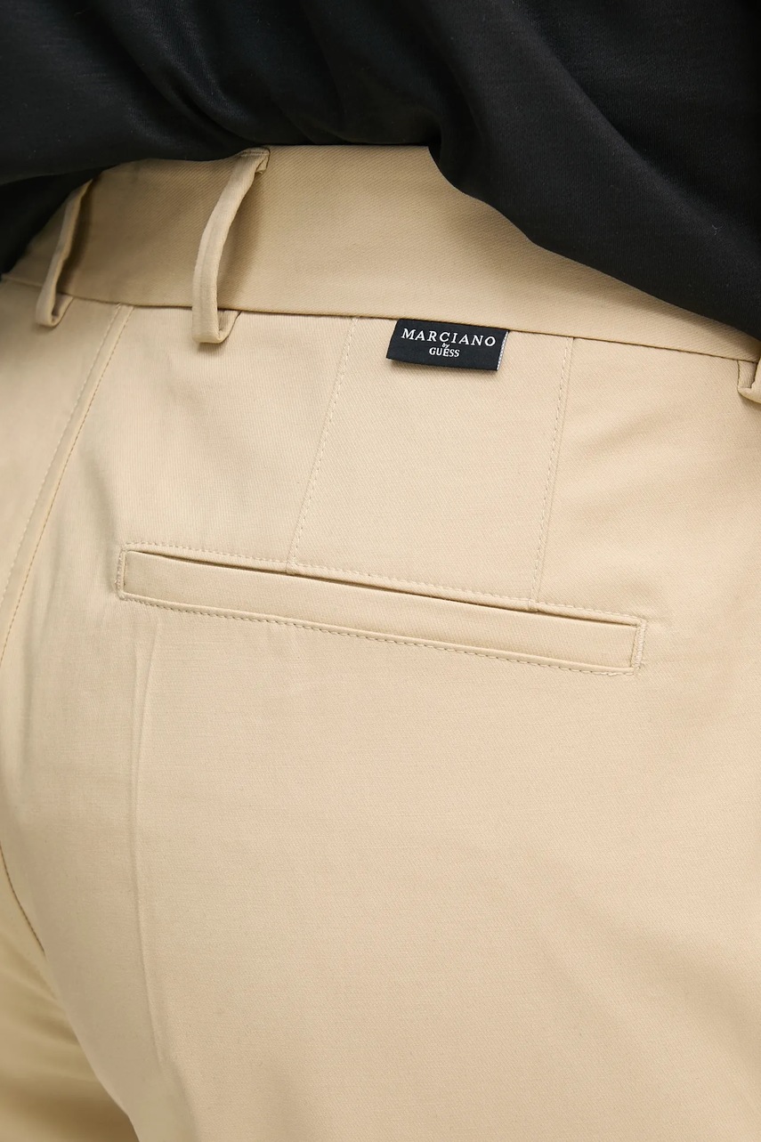 Παντελόνι Marciano Guess ALVIN χρώμα: μπεζ, 5GHB21 2304Z φωτογραφία