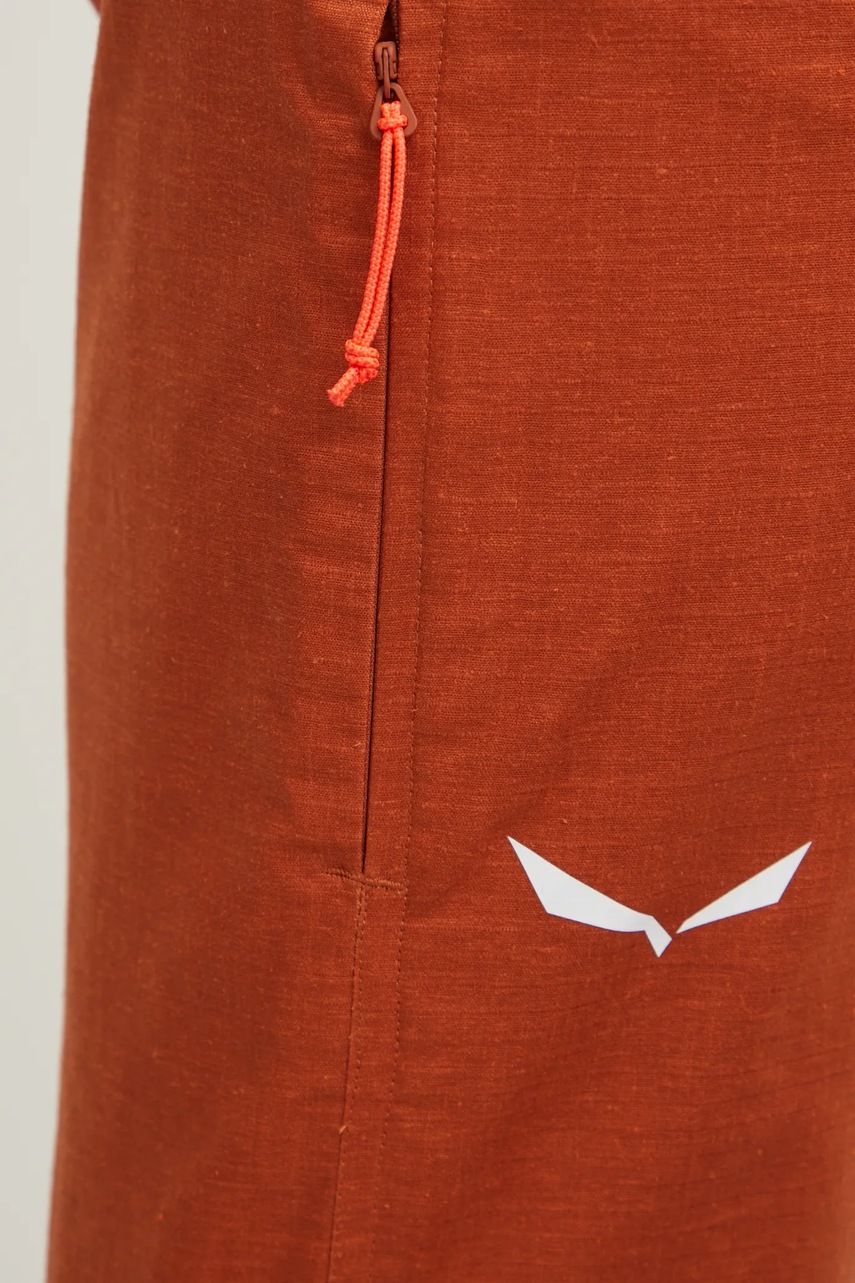 Παντελόνι εξωτερικού χώρου Salewa Agner Hemp χρώμα: πορτοκαλί, 00.0000029074 φωτογραφία