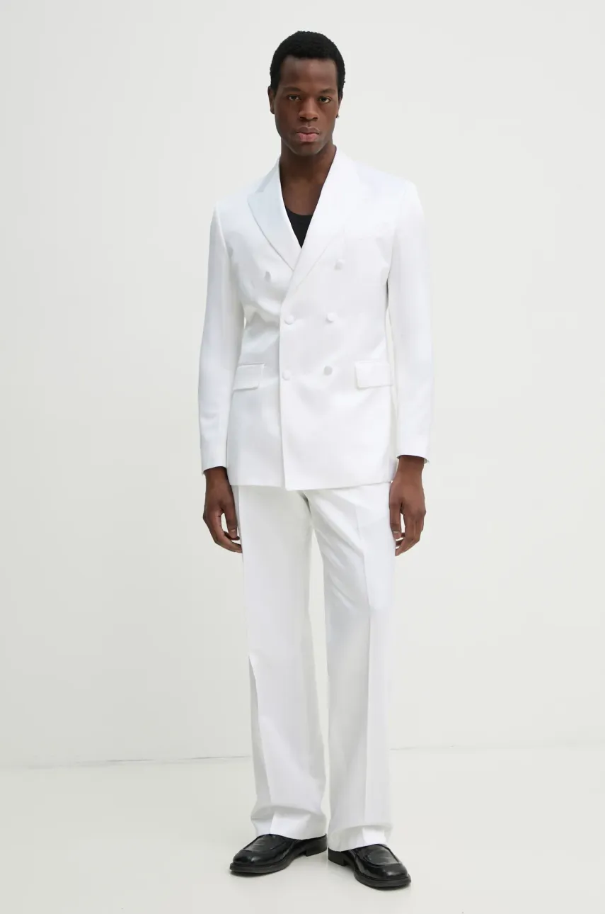 Брюки с примесью шелка Karl Lagerfeld KL STUDIO мужские цвет белый прямые 552052.255420 Брюки с примесью шелка Karl Lagerfeld KL STUDIO мужские цвет белый прямые 552052.255420